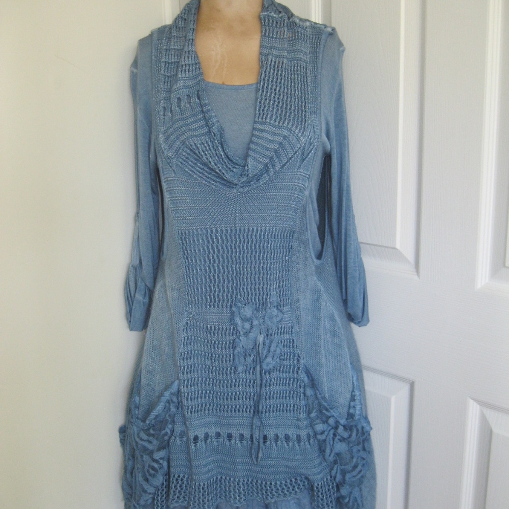 Italian 2-pc. set, blue, Sz S